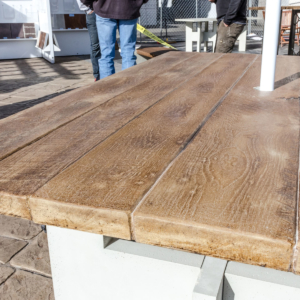 Concrete Wood Plank Table